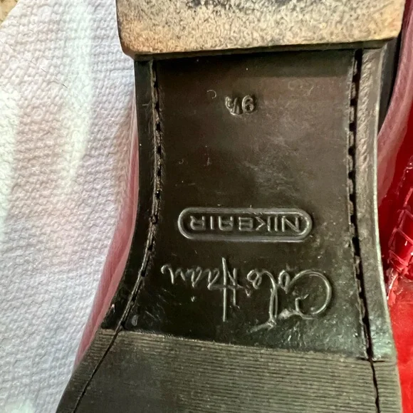 Cole Haan Red Patent Leather Loafers - Picture 5 of 8